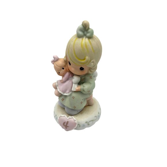 Precious Moments Growing In Grace Age 4 Figurine 1994 By Enesco Porcelain Collec - Picture 1 of 6